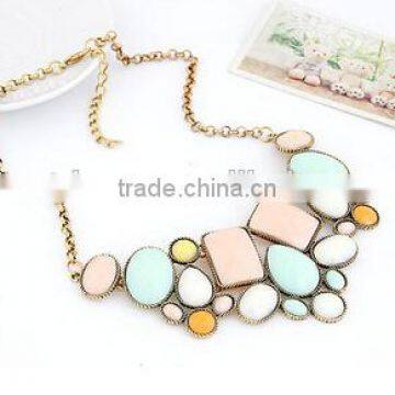 CHARM CRYSTAL FLOWER CHOKER CHUNKY STATEMENT BIB PENDANT CHAIN COLLAR NECKLACE photo-5