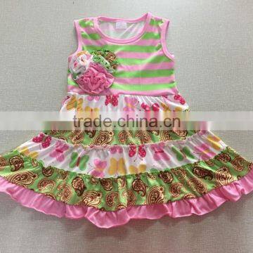 Popular design children Summer dress frocked designs baby girls Dress children's Girls fancy dress