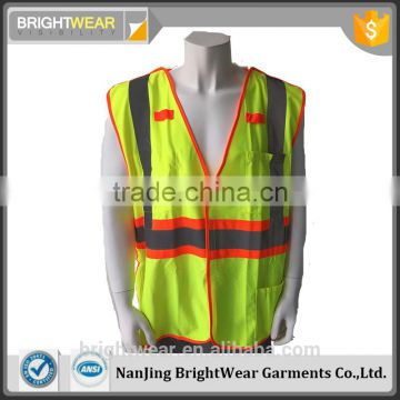 ANSI Hi Vis multifunction pocket reflection vest