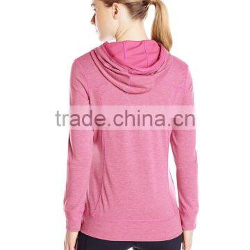 Women's Heathered Knit Zipper-up Hoodie photo-4
