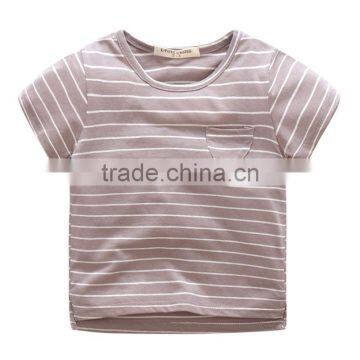 Wholesale Summer Cotton Short Sleeves Boys Kids Round Neck T-shirt photo-3
