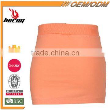 Comfort Cotton Elastic Young School Girl Short Mini Skirt With Pockets photo-3