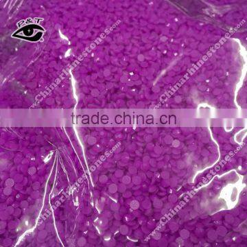 Iron on resin stone epoxy crystal 3mm puruple color