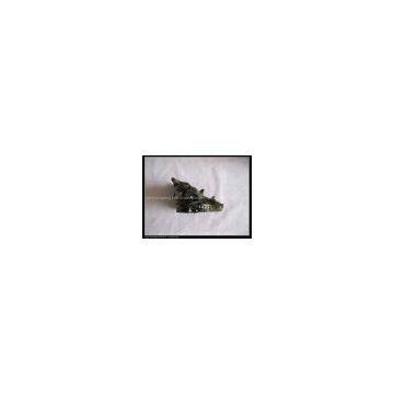 Natural labradorite stone carved dragon head skull, crystal dragon head skull