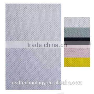 100% Polyester Low Triboelectric Voltage Antistatic Fabric Diamond Pattern 190gsm