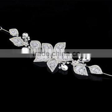 Flowers Lace Rhinestones Wedding Bridal Jewelry Hair Accessories