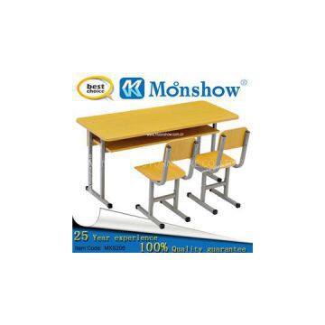 Wholesale Double School Desk And Chair, PLYWOOD Board Desk And Chair Set