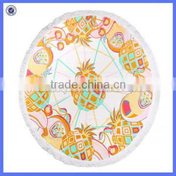 Fashion design round towel for beach china manufacturer