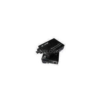 External Power Supply Single Mode Fiber Media Converter With SC Duplex Interface
