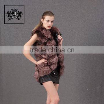 High Quality Lady Fur Coat Genuine Fur Real Girl Fur Vest photo-2