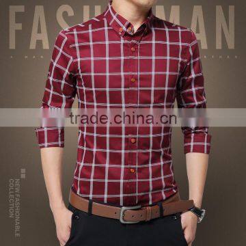 Men Plaid Long Sleeve Shirt photo-5
