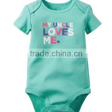 Wholesale 100% Organic Cotton Baby Girl Boy Short Sleeve Bodysuits photo-2