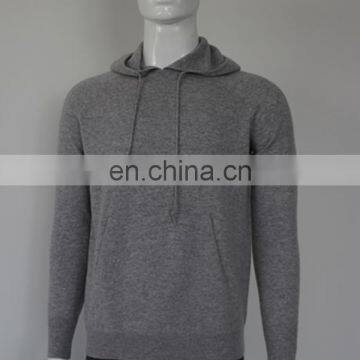 wholesale price 100% cashmere mens pullover hoodies