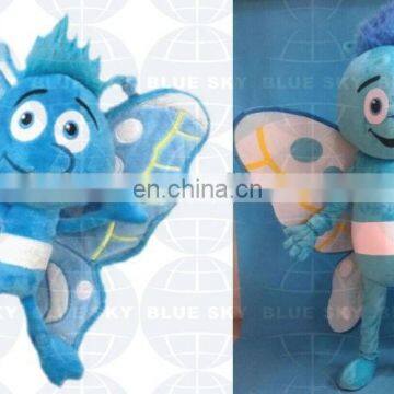 custom blue butterfly character mascot costumes