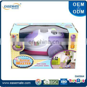 Mini home appliance series flashing and musical vacuum cleaner toy for kids