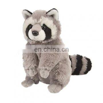 2016 new gift long fur plush Raccoon wild animal toys