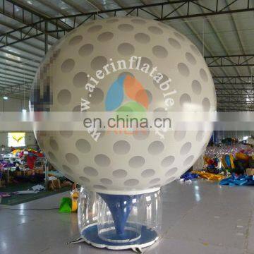 Guangzhou factory price inflatable golf balloon commical white golf balloon inflatable for sale