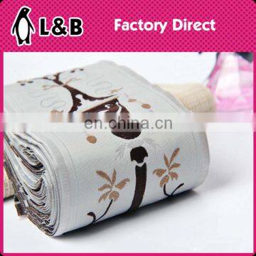 Wholesale 6.8cm Embroidered Trims Customized Woven Jacquard Ribbon Trim Floral photo-3