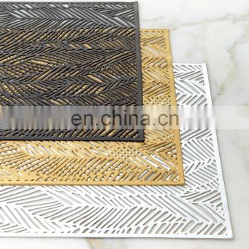 Gold Drift Placemat For Holiday Party