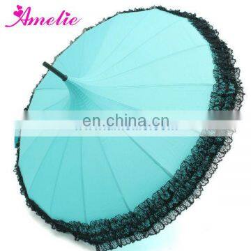 A0433 Outdoor Lace Edge Pagoda Umbrella