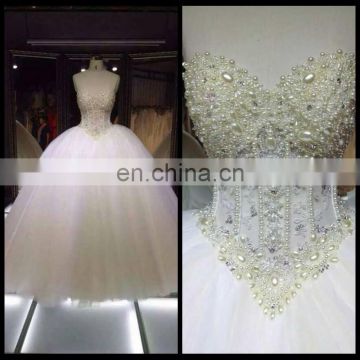 1A213 Sweet Heart Heavy Beading Off Shoulder Wedding Dress /Wedding Gown