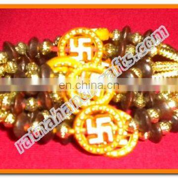 Exclusive Swatik Beads Rakhi