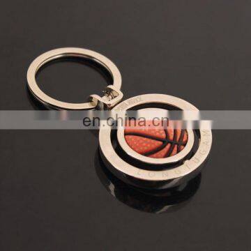 Creative Rotating Basketball Keychain