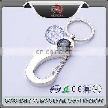 High Quality Custom Male Use Zinc Alloy Business Compass Bottle Opener Keychain