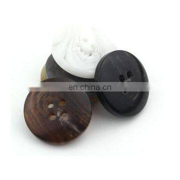 Resin Plastic Beads Button Round With Hole Toggle Ball Button