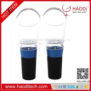 HD-DJ0004 Wine Aerator Pourer Premium Decanter Spout for Red Wine Rubber Nozzle Helix Design photo-3