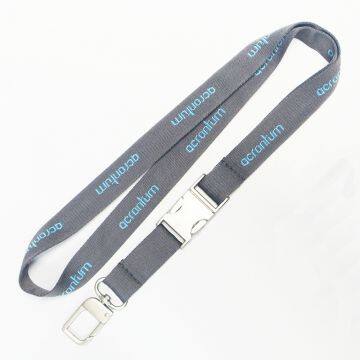 Double Layer Custom Polyester Lanyard Double Layer Woven Lanyard Shiny Rainbow Lanyard