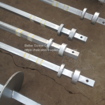 strength building foundation square shaft helical piles