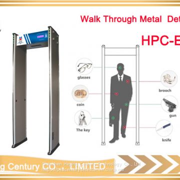 Multi Zones Walk Through Metal Detector Security Body Scanner