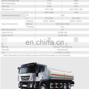 2017 Best Quality E3 HONGYAN GENLYON M100 Fuel Tanker Tractor photo-2