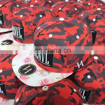 Custom Printing Brim5 Panel Snapback Hats