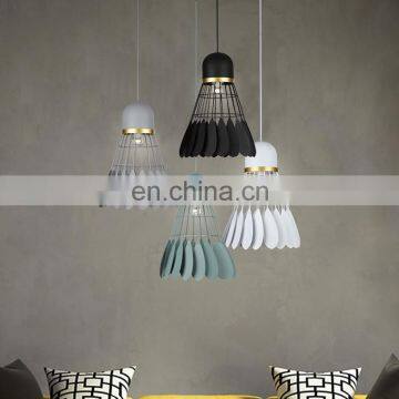 Badminton Shape Pendant Light European Style Design Holiday Indoor Decorative Metal Hanging Lighting for Home Decor photo-3