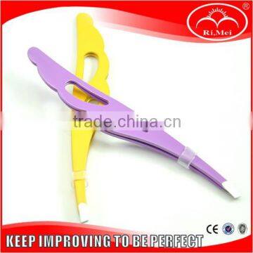 beauty tool , plastic eyebrow tweezers , plastic tweezers