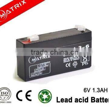 Matrix 6v 1.3ah for ups battery for alarm systerm 1 year warranty quality