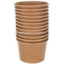 Disposable food packaging kraft paper snack cups drink cup treat cups