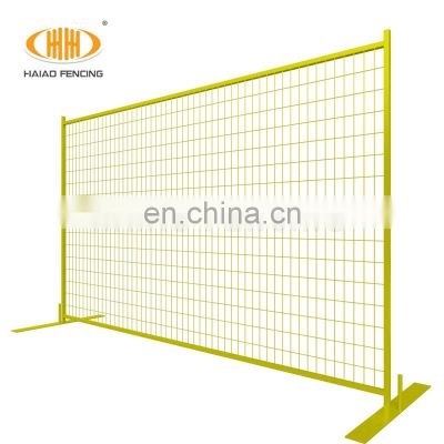 Yellow Canada Temporary Fence