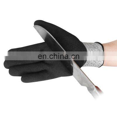 High quality HPPE Nitrile Coated Cut Resistant chain saw sword fighting gloves