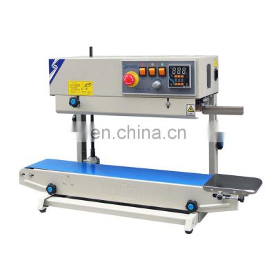 FRD-750II Hualian Heat Plastic Bag Oil Food Pouch Packaging Packing Automatic Continuous Sealing Machine Band Sealer