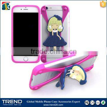 Bumpers Universal Silicone Stand Cartoon Silicone Bumper Case for 1~7 Inches Quality Choice photo-3