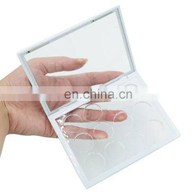 Transparent Plastic Magnetic Eye Shadow Acrylic Container Wholesale Face Luxury Custom Empty Rectangle Clear Eyeshadow Palette