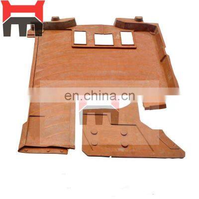 Hot sales excavator parts E312B E320B Excavator cab cabin floor rubber pad