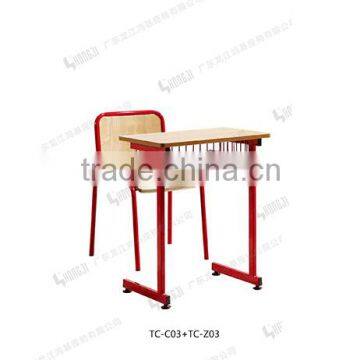 Cheap Panel Top Pupil Desk and Chair TC-C03+TC-Z03-V for Primary School Student photo-2