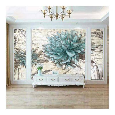 Floral 16D 18D 5D 3D New Launched Design Wall Mural Decoration Painting Home Wallpaper Murals Drop Ship