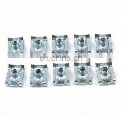 M6 clamping galvanized spring steel auto nut