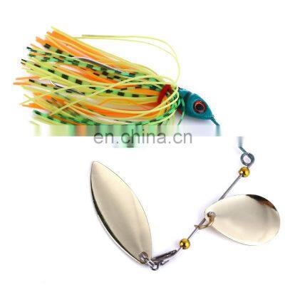 Soft 3D Plastic Trolling Metal Fishing Lures Using Octopus Skirts and Squids Skirt Fishing Lure photo-4