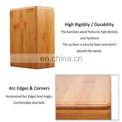 Bamboo Yoga Block ,Support Brick to Deepen Poses, Improve Strength and Aid Balance and Flexibility photo-3